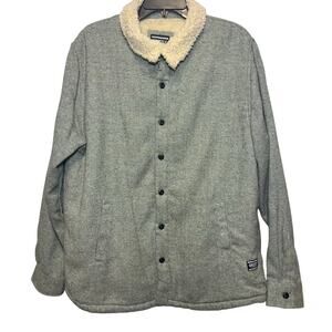 Vintage Grizzly Griptape Men’s Sherpa lined button-down jacket.‎ Size XXL. NWT